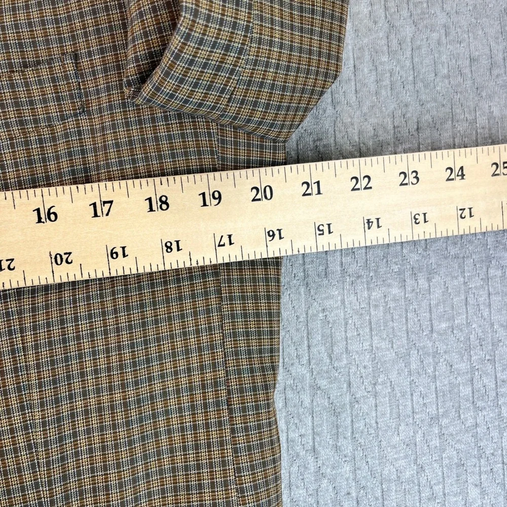 Ermenegildo Zegna High Performance Wool Blazer Men 41 Plaid‎ Check Sport Coat